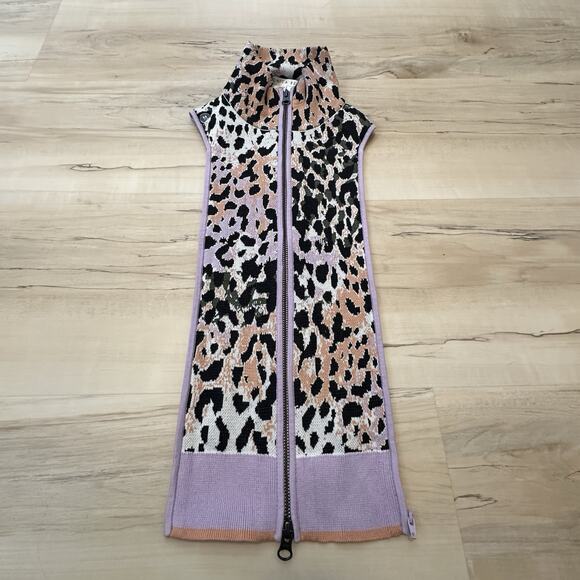 Veronica Beard Jai Multicolor Leopard Print Front Zip Dickey 00-14 NWT - Picture 2 of 4